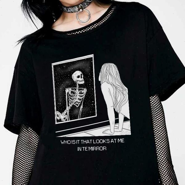 skull dark female t-shirt grunge t shirts casual big size ins loose harajuku tees letter gothic hip-hop vintage women clothing, White
skull dark female t-shirt grunge t shirts casual big size ins loose harajuku tees letter gothic hip-hop vintage women clothing, White