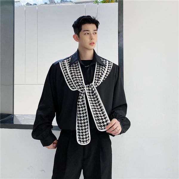 men's casual shirts men ribbon tie long sleeve male japan harajuku streetwear hip hop vintage loose shirt stage clothing, White;black
men's casual shirts men ribbon tie long sleeve male japan harajuku streetwear hip hop vintage loose shirt stage clothing, White;black