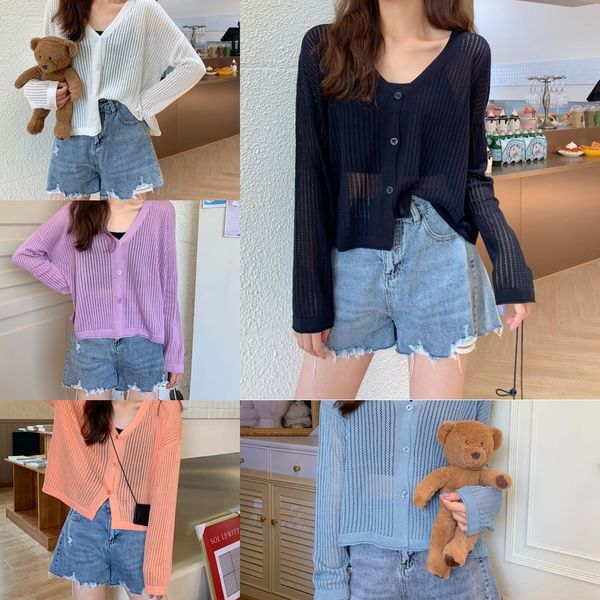 ef50p knitted sleeve long shirt for women sunscreen coat summer 2020 new korean cardigan thin hollow solid color loose zpgue, White;black
ef50p knitted sleeve long shirt for women sunscreen coat summer 2020 new korean cardigan thin hollow solid color loose zpgue, White;black