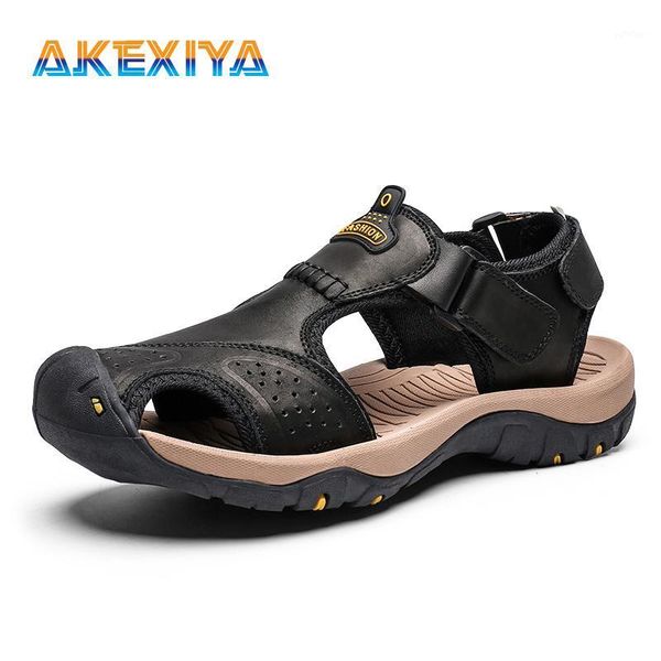fashion men sandals male summer shoes handmade leather men sandals outdoor non-slip beach summer zapatillas hombre1, Black
fashion men sandals male summer shoes handmade leather men sandals outdoor non-slip beach summer zapatillas hombre1, Black