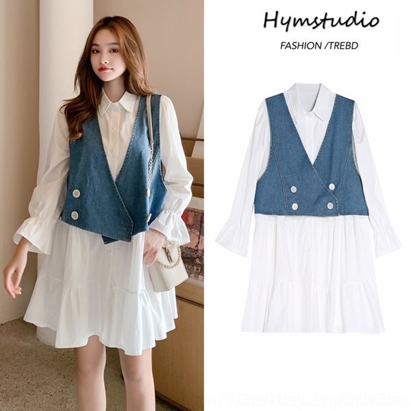 q9ahr 2020 style clothes western autumn new dress slimming bubble sleeve shirt clothes maternity clothesdress maternity fashion denim vest t, Gray
q9ahr 2020 style clothes western autumn new dress slimming bubble sleeve shirt clothes maternity clothesdress maternity fashion denim vest t, Gray