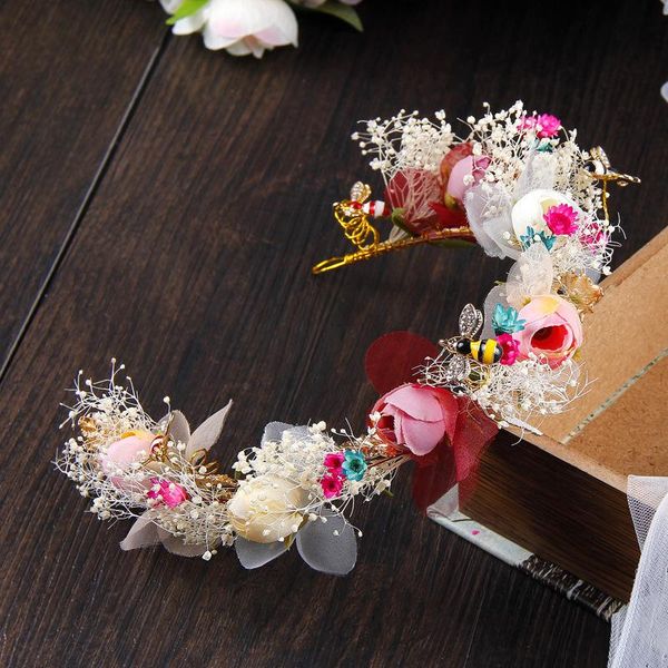 handmade natural flower vine bridal tiara crown bride chaplet headpiece women wedding decoration for hair jewelry accessories, Golden;silver
handmade natural flower vine bridal tiara crown bride chaplet headpiece women wedding decoration for hair jewelry accessories, Golden;silver
