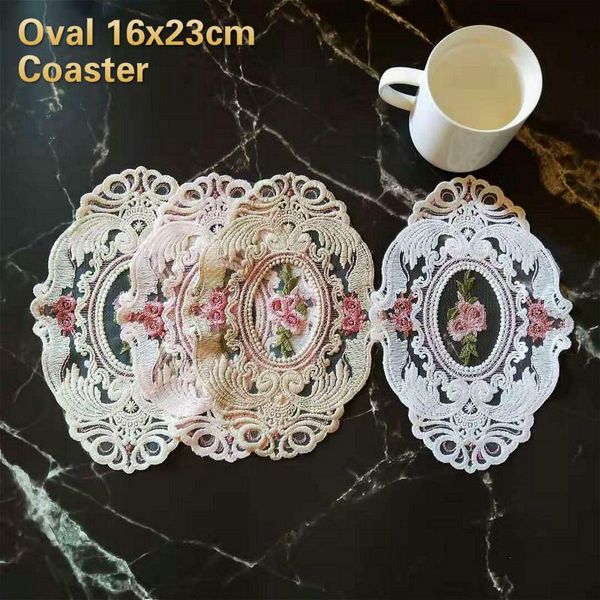 European Oval Lace Embroidered Bedroom Study Kitchen Cup Table Mat Fruit Plate Cover Cloth Christmas Decoration
European Oval Lace Embroidered Bedroom Study Kitchen Cup Table Mat Fruit Plate Cover Cloth Christmas Decoration
