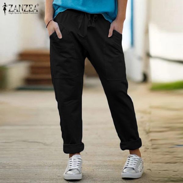 women's pants & capris 2021 fashion women long zanzea ladies solid loose pockets trousers casual elastic waist streetwear bottoms plus, Black;white
women's pants & capris 2021 fashion women long zanzea ladies solid loose pockets trousers casual elastic waist streetwear bottoms plus, Black;white