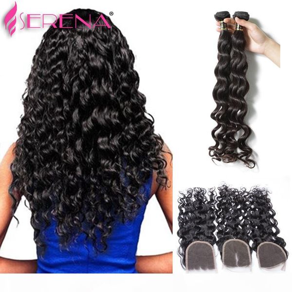 peruvian water wave with lace frontal 3 bundles with frontal closure ocean wave peruvian virgin hair with frontal closure bundle, Black;brown
peruvian water wave with lace frontal 3 bundles with frontal closure ocean wave peruvian virgin hair with frontal closure bundle, Black;brown