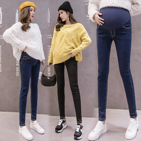 8848# autumn winter denim maternity jeans thicken warm plus velvet pants clothes for pregnant women belly pregnancy trousers c1002, White
8848# autumn winter denim maternity jeans thicken warm plus velvet pants clothes for pregnant women belly pregnancy trousers c1002, White