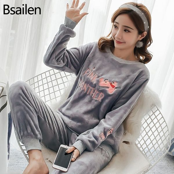new spring winter anti cold keep warm women coral fleece pajamas set of sleepcoat & lady thermal flannel home clothing bottoms 201031, Black;red
new spring winter anti cold keep warm women coral fleece pajamas set of sleepcoat & lady thermal flannel home clothing bottoms 201031, Black;red