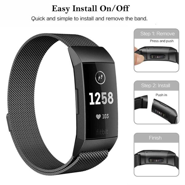 fitbit charge 3 smart bracelet milan watch strap milane ring magnetic metal replacement wristband
fitbit charge 3 smart bracelet milan watch strap milane ring magnetic metal replacement wristband