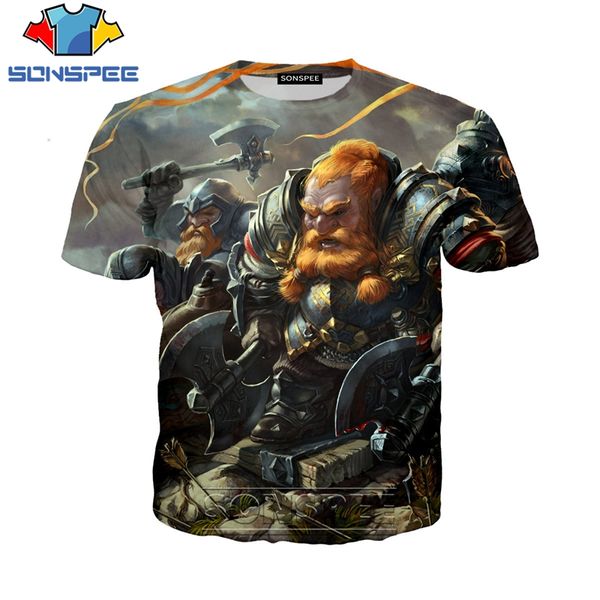 anime berserker printed 3d print shirts harajuku harajuku funny men clothing