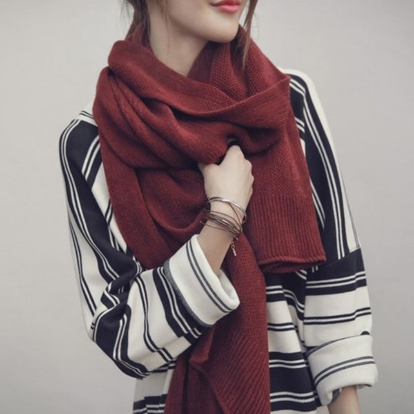 korean version of the wool scarf female winter thickening long solid color cotton and linen feel wild knit student warm collar y201007, Blue;gray
korean version of the wool scarf female winter thickening long solid color cotton and linen feel wild knit student warm collar y201007, Blue;gray