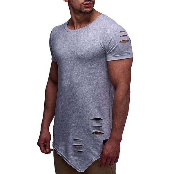 spring irregular hole t shirt men casual long fitness t-shirt summer short sleeve solid slim fit men's tshirt kg-1669, White;black
spring irregular hole t shirt men casual long fitness t-shirt summer short sleeve solid slim fit men's tshirt kg-1669, White;black