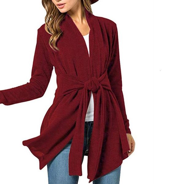 women's fashion casual solid color long sleeves tie decoration warm knitted cardigan coat jacket, Black;brown
women's fashion casual solid color long sleeves tie decoration warm knitted cardigan coat jacket, Black;brown