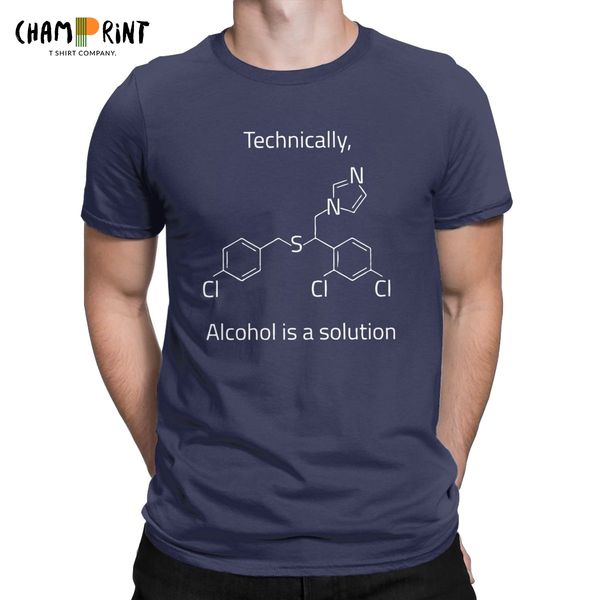 alcohol is a solution chemistry awesome round collar drink drinker plus size sport hooded sweatshirt hoodie men t shirt