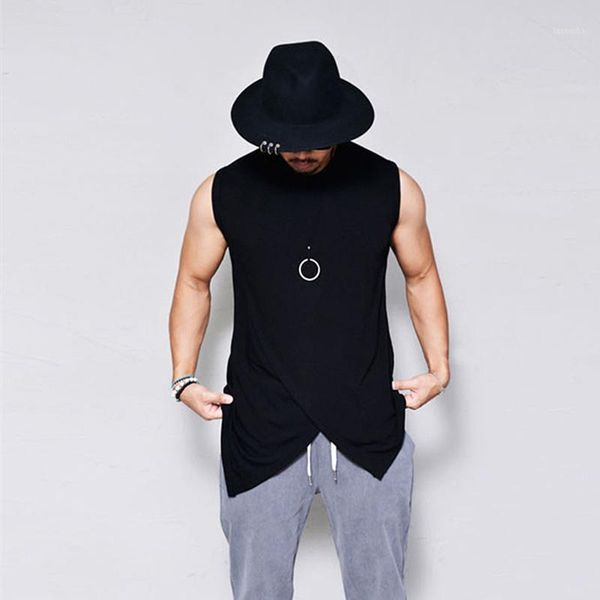 men hip-hop shirt casual tanks fashion solid men o-neck sleeveless irregular tank black fashion design1, White;black
men hip-hop shirt casual tanks fashion solid men o-neck sleeveless irregular tank black fashion design1, White;black