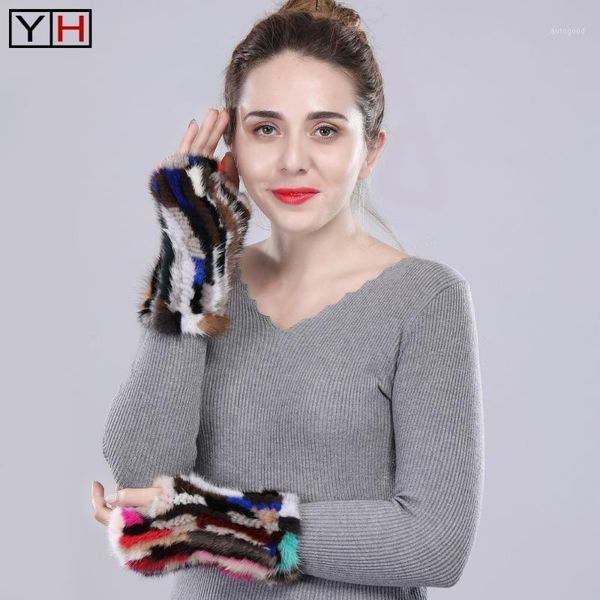 five fingers gloves real knitted winter fingerless mittens arm sleeves 100% natural mink skin1, Blue;gray
five fingers gloves real knitted winter fingerless mittens arm sleeves 100% natural mink skin1, Blue;gray