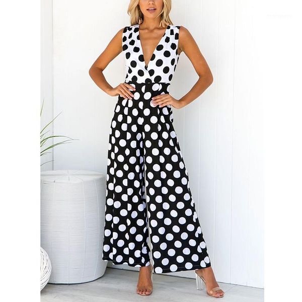 2019 spring dot jumpsuit halter high-waist boot cup pant sleeveless v-neck clothing casual woman new office women jumpsuit1, Black;white
2019 spring dot jumpsuit halter high-waist boot cup pant sleeveless v-neck clothing casual woman new office women jumpsuit1, Black;white
