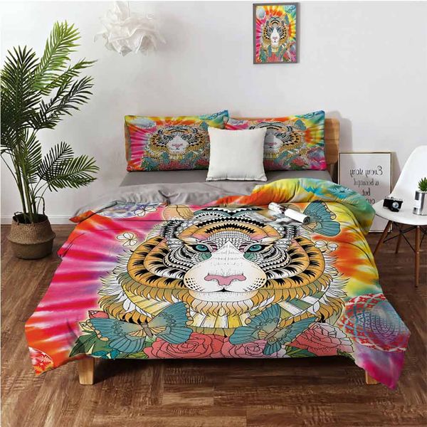 tiger portrait butterflies roses abstract globes colorful sun backgroundbedding 3-piece set
tiger portrait butterflies roses abstract globes colorful sun backgroundbedding 3-piece set