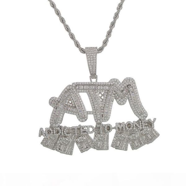 hip hop micro pave cubic zirconia bling iced out addicted to money atm pendants necklace for men rapper jewelry gold color, Silver
hip hop micro pave cubic zirconia bling iced out addicted to money atm pendants necklace for men rapper jewelry gold color, Silver