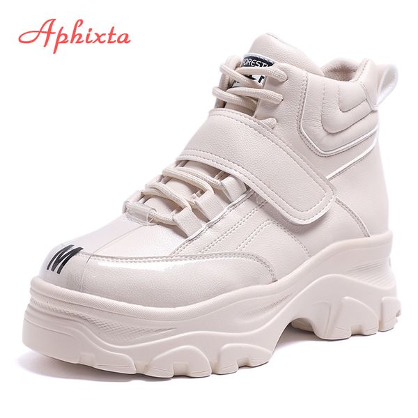 aphixta platform shoes woman ankle boots height increasing platform boots thick sole hook & loop women big size waterproof boot t200104, Black
aphixta platform shoes woman ankle boots height increasing platform boots thick sole hook & loop women big size waterproof boot t200104, Black