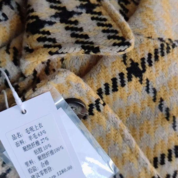 1woollen women's plaid large 2020 winter new sjhg korean thickened loose coat medium length8uy, Black
1woollen women's plaid large 2020 winter new sjhg korean thickened loose coat medium length8uy, Black