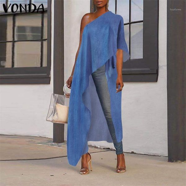 women's blouses & shirts women denim tunic bohemian blouse plus size party vonda 2021 summer off the shoulder and 5xl blusas1, White
women's blouses & shirts women denim tunic bohemian blouse plus size party vonda 2021 summer off the shoulder and 5xl blusas1, White