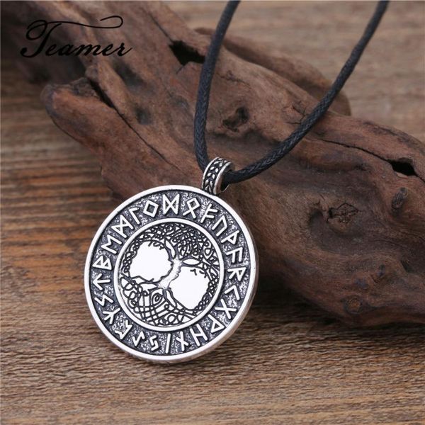 teamer nordic vikings runes amulet pendant necklace the tree of life runes round pendant necklace nordic talisman jewelry gifts, Silver
teamer nordic vikings runes amulet pendant necklace the tree of life runes round pendant necklace nordic talisman jewelry gifts, Silver