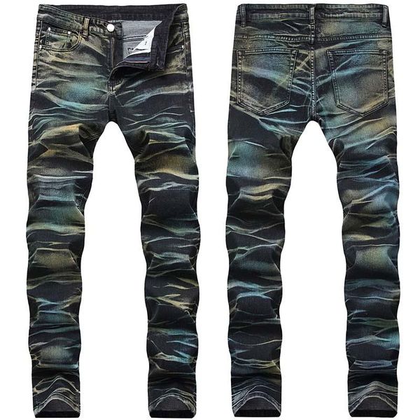 men's jeans kiovno fashion men painted denim trousers multi color sretch printed pants for male size 29-42, Blue
men's jeans kiovno fashion men painted denim trousers multi color sretch printed pants for male size 29-42, Blue