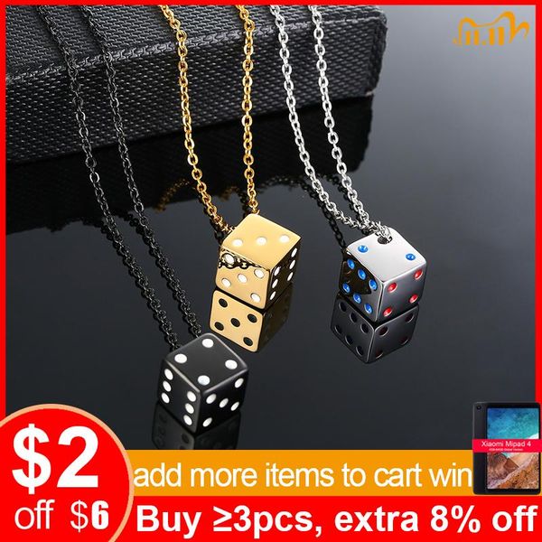 vnox men's cool cube dice style necklaces stainless steel male lucky gifts for him jewelry, Silver
vnox men's cool cube dice style necklaces stainless steel male lucky gifts for him jewelry, Silver