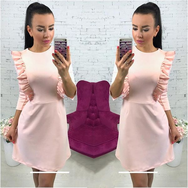 spring summer elegant club bodycon mini dresses womens back long zip ruffles casual party stretch slim soft dress, Black;gray
spring summer elegant club bodycon mini dresses womens back long zip ruffles casual party stretch slim soft dress, Black;gray