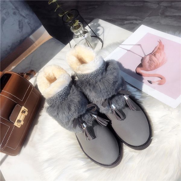 2021 winter women snow shoes ladies lace up fashion tassle thick plush warm ankle boots non slip footwear new woman shoe tz9d, Black
2021 winter women snow shoes ladies lace up fashion tassle thick plush warm ankle boots non slip footwear new woman shoe tz9d, Black