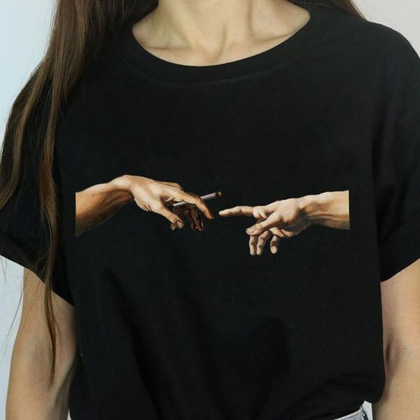 women michelangelo halloween t shirt female harajuku summer the eyes chico then never lie t-shirt fashion tees, White
women michelangelo halloween t shirt female harajuku summer the eyes chico then never lie t-shirt fashion tees, White