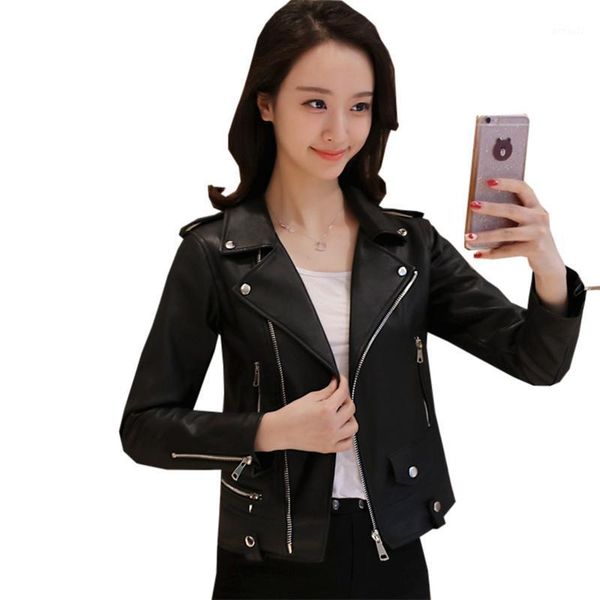 women's leather & faux 2021 spring winter jacket women thick pu biker jackets female short slim warm cashmere motorcycle coats fp01601, Black
women's leather & faux 2021 spring winter jacket women thick pu biker jackets female short slim warm cashmere motorcycle coats fp01601, Black