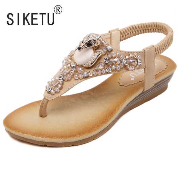 new fashion summer women sandals rhinestone flats with leisure beach women shoes 35-41 siketu brand t200226, Black
new fashion summer women sandals rhinestone flats with leisure beach women shoes 35-41 siketu brand t200226, Black