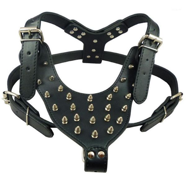 large dog rivets spiked studded pu leather dog harness for pitbull large breed dogs pet products1
large dog rivets spiked studded pu leather dog harness for pitbull large breed dogs pet products1