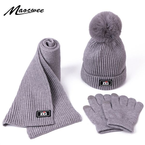 children winter warm knitted beanie cap scarf gloves set outdoor warm beanie with lining kids pom pom hat scarf gloves 3 pcs set y201024, Blue;gray
children winter warm knitted beanie cap scarf gloves set outdoor warm beanie with lining kids pom pom hat scarf gloves 3 pcs set y201024, Blue;gray