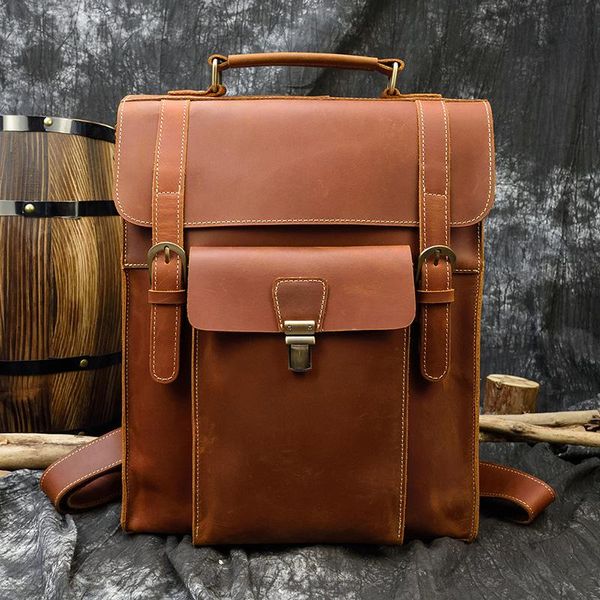 backpack vintage crazy gorse leather men multifunctional genuine cow male rucksack school book bag daypack shoulder
backpack vintage crazy gorse leather men multifunctional genuine cow male rucksack school book bag daypack shoulder