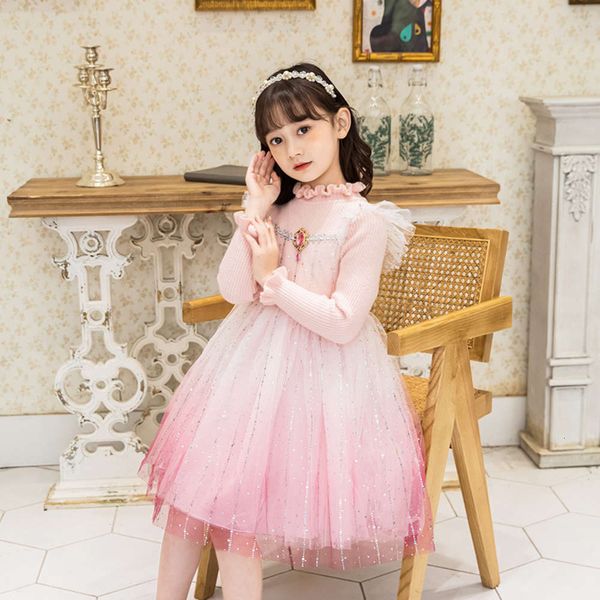 new winter 2020 autumn princs aisha and skirt little girls' super fairy sweater splicing gradual mh drs, Red;yellow
new winter 2020 autumn princs aisha and skirt little girls' super fairy sweater splicing gradual mh drs, Red;yellow