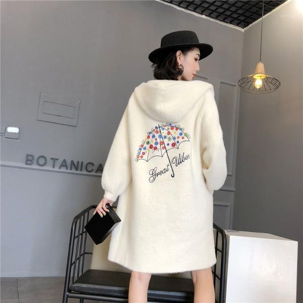 large size autumn winter new sweater cardigan jacket thicked warm women faux fur coat embroiderd hooded mink cashmere coat w15261, Black
large size autumn winter new sweater cardigan jacket thicked warm women faux fur coat embroiderd hooded mink cashmere coat w15261, Black