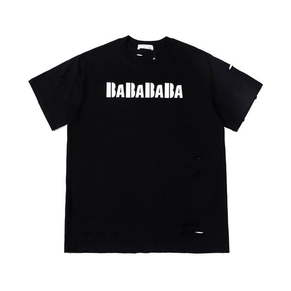 new designer t shirt men summer classic ice crack hole print letter hip hop couple loose luxury designer clothing, White;black
new designer t shirt men summer classic ice crack hole print letter hip hop couple loose luxury designer clothing, White;black