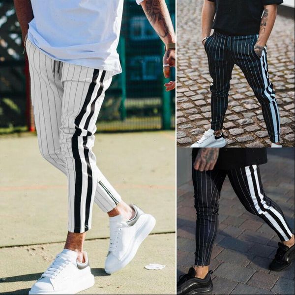 2020 summer men casual striped pants slim fit tracksuit sport gym sweatpants skinny joggers sweat pants trousers male clothing, Black
2020 summer men casual striped pants slim fit tracksuit sport gym sweatpants skinny joggers sweat pants trousers male clothing, Black