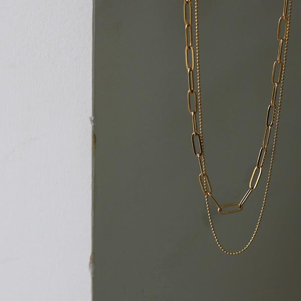 chokers titanium layered beads chains choker necklace women stainless steel jewelry designer t show runway gown rare glam japan ins, Golden;silver
chokers titanium layered beads chains choker necklace women stainless steel jewelry designer t show runway gown rare glam japan ins, Golden;silver