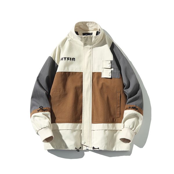 men's new style fashion patchwork overalls loose size streetwear coat bomber jacket hip hop masculino clothing 2020
men's new style fashion patchwork overalls loose size streetwear coat bomber jacket hip hop masculino clothing 2020