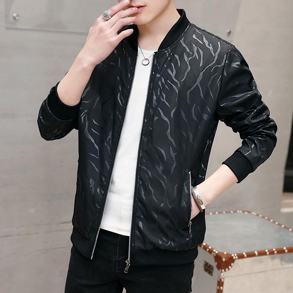men's jackets fashion jacket, printing, round neck youth jacket, Black;brown
men's jackets fashion jacket, printing, round neck youth jacket, Black;brown