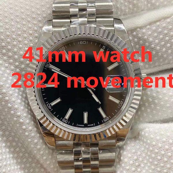 bp orologio di lusso 41mm black dial 2824 automatic movement waterproof sapphire glass mirror men's watch montre de luxe, Slivery;brown
bp orologio di lusso 41mm black dial 2824 automatic movement waterproof sapphire glass mirror men's watch montre de luxe, Slivery;brown