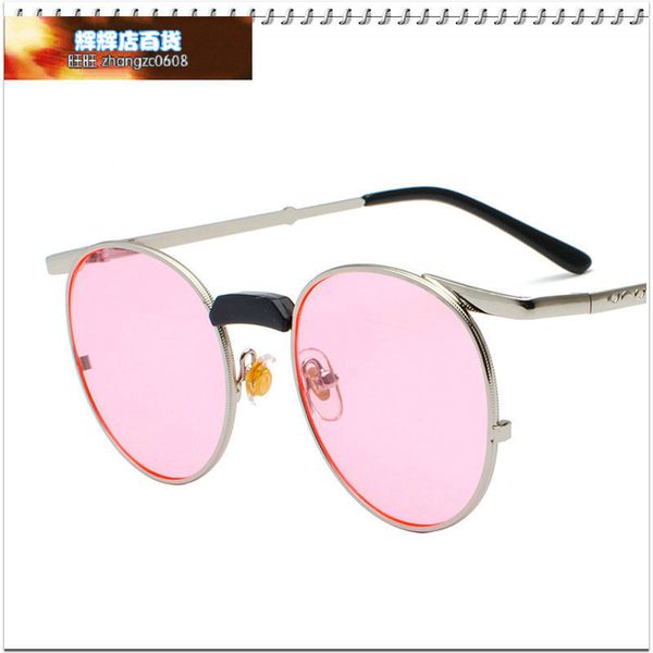 comfortable loss making steampunk women fashion face small frame round sunglasses, White;black
comfortable loss making steampunk women fashion face small frame round sunglasses, White;black