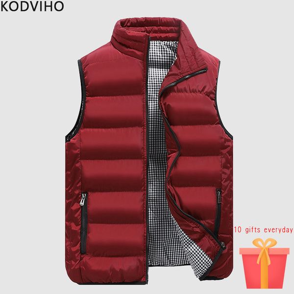 jacket men vest winter ultra light coat stand collar zipper pocket parka slim solid thickening sleeveless quilted waist coat 5xl 201114, Black;white
jacket men vest winter ultra light coat stand collar zipper pocket parka slim solid thickening sleeveless quilted waist coat 5xl 201114, Black;white