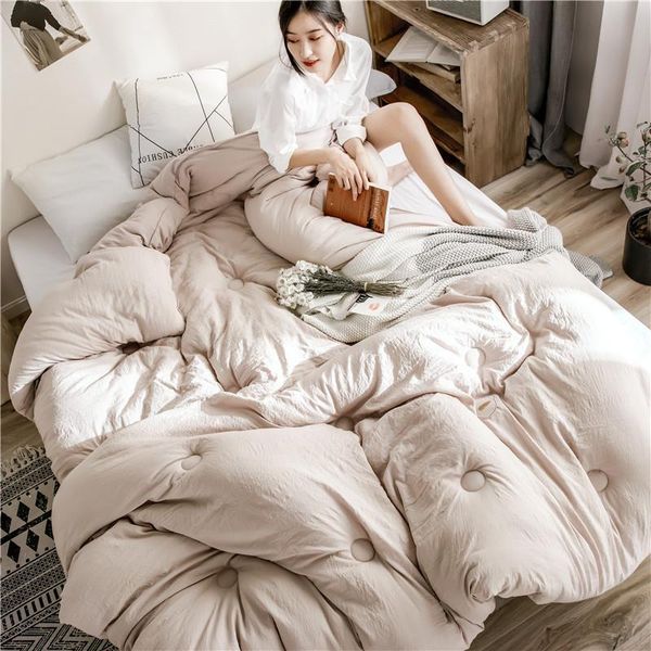 comforters & sets breathable healthy winter quilt core soft comfortable polyester filler comforter solid color home duvet
comforters & sets breathable healthy winter quilt core soft comfortable polyester filler comforter solid color home duvet
