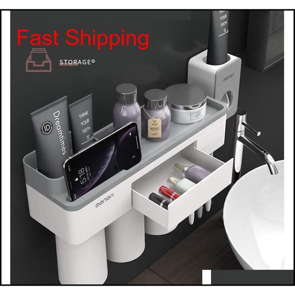 magnetic toothbrush holder with toothpaste squeezer with cups for 2/3persons in bathroom storage rack nail f qylvty toys2010
magnetic toothbrush holder with toothpaste squeezer with cups for 2/3persons in bathroom storage rack nail f qylvty toys2010