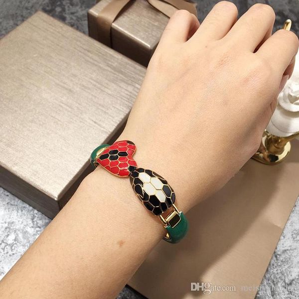 luxury fashion leather bracelets for women snakehead bracelet love bangle stainless steel female bracelet jewelry gift, Black
luxury fashion leather bracelets for women snakehead bracelet love bangle stainless steel female bracelet jewelry gift, Black