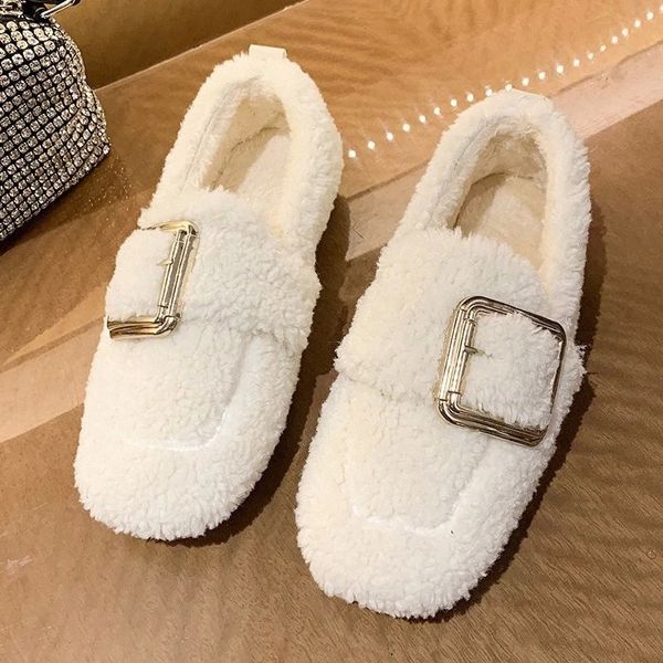 famous brand winter new fur shoes student metal square buckle decorate flats women slip on plush mules loafers slip-on #8c2c
famous brand winter new fur shoes student metal square buckle decorate flats women slip on plush mules loafers slip-on #8c2c